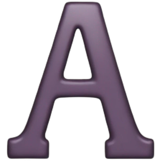 letter "a" emoji