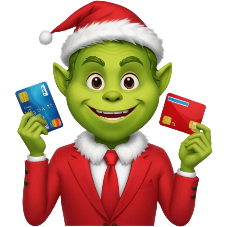 Credit Card Grinch emoji