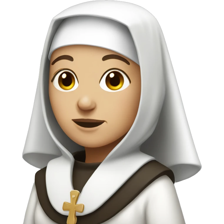 ancient nun with skin white  emoji