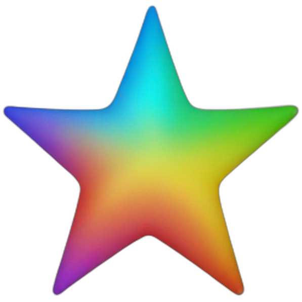 rainbow star emoji