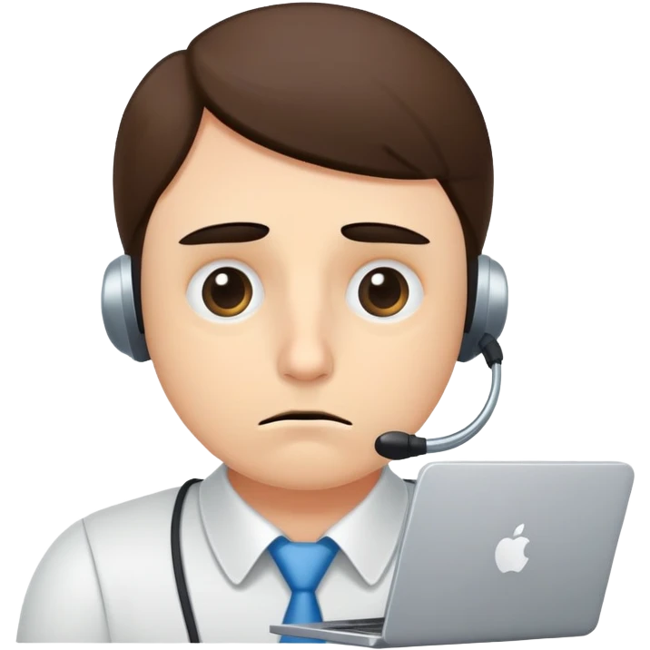 Сотрудник технической поддержки it продукта очень устал emoji
