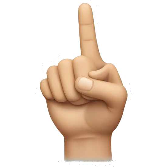 backhand index finger emoji