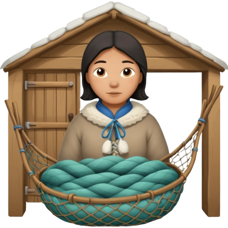 Inuit with nets home emoji