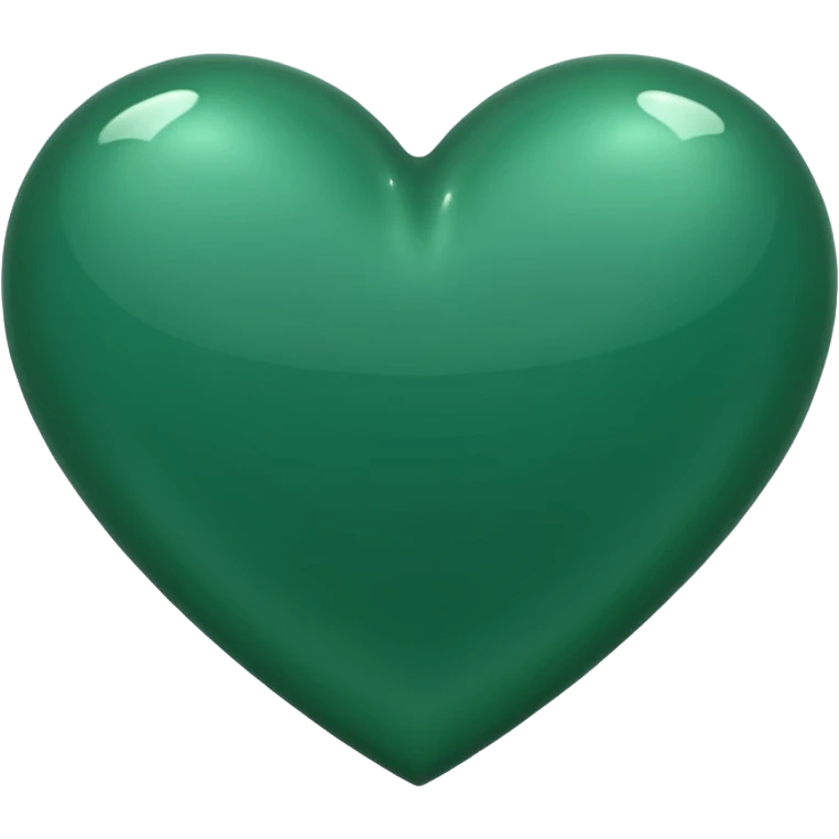 Dark green heart  emoji