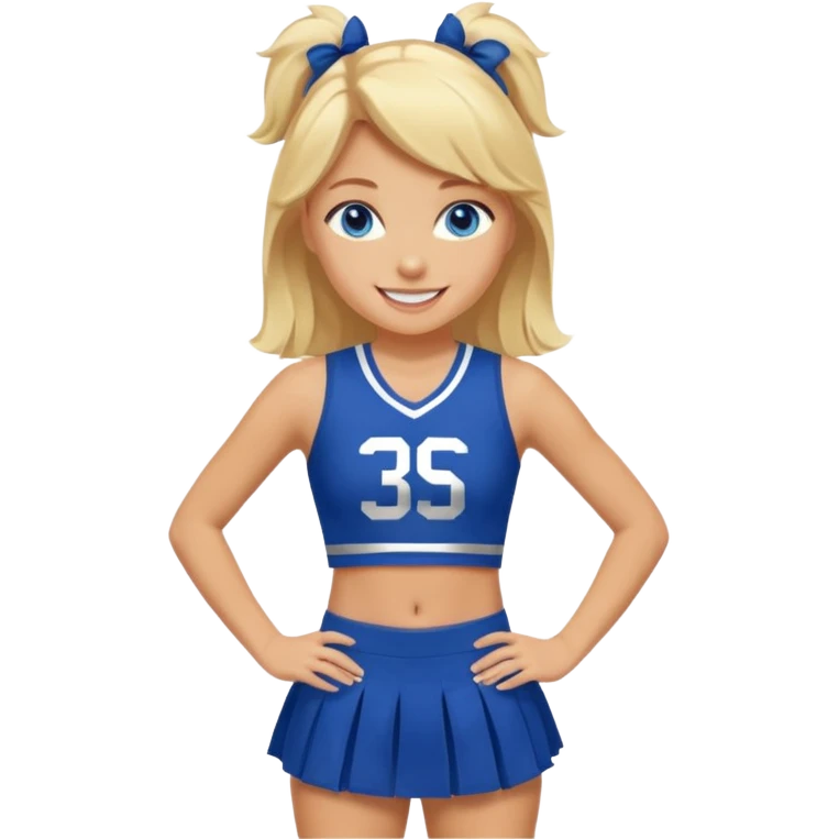 Blonde , blue eyes , Seattle , cheerleader , whole body emoji