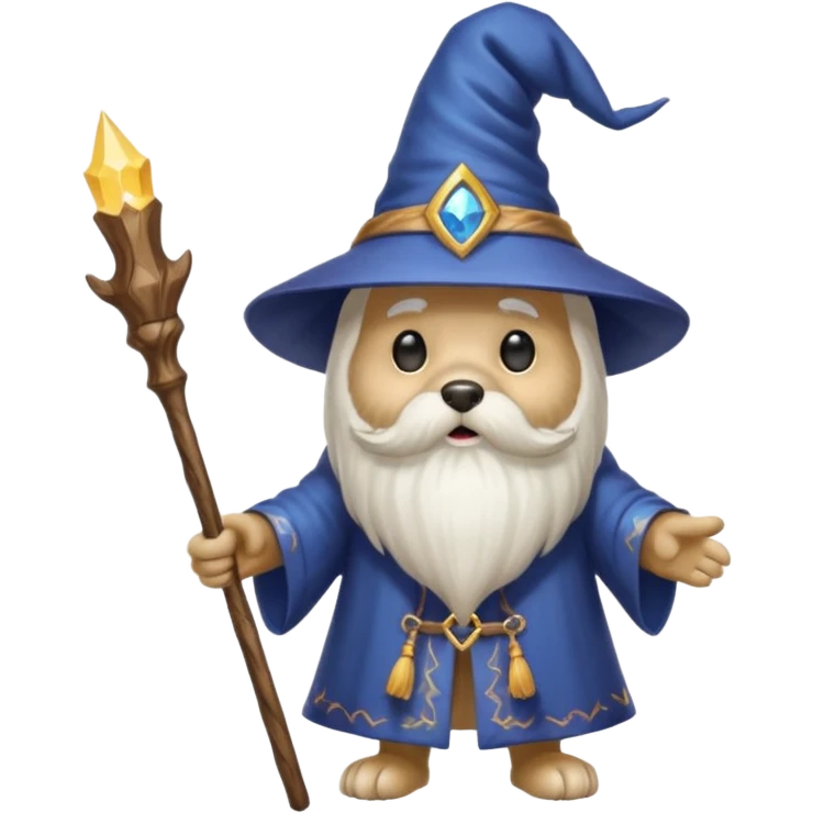 Dog wizard emoji