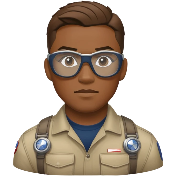 sam wilson wear safety glasses from  from captain america: civil war emoji
