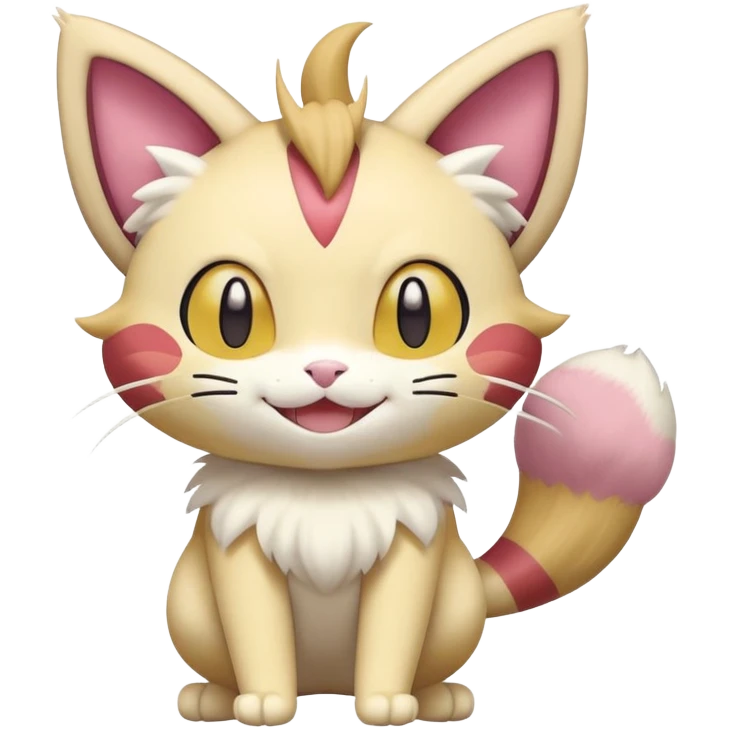 Meowth-Skitty-Pokémon-Fakémon-hybrid-creature (full body) emoji