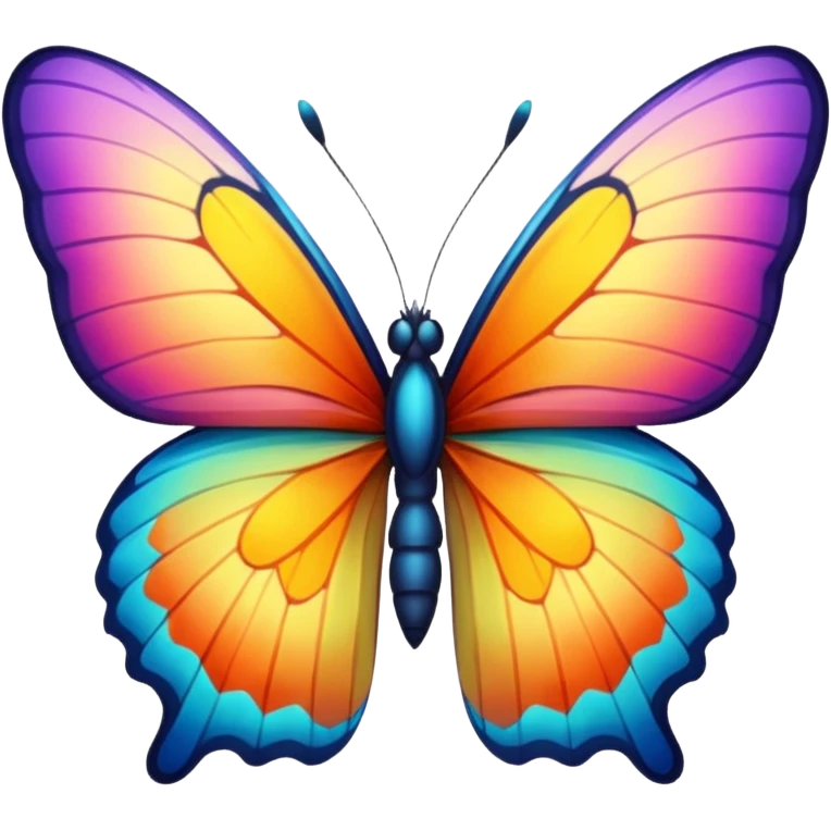bright butterfly emoji