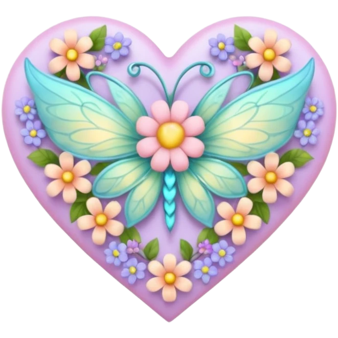 fairy themed heart emoji