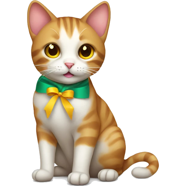 cat with ribbon emoji