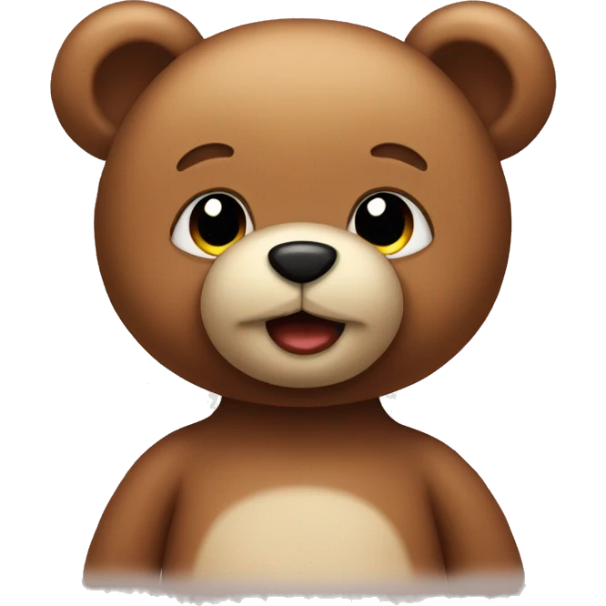 sweet teddy bear  emoji
