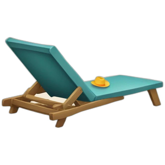 beach lounger emoji