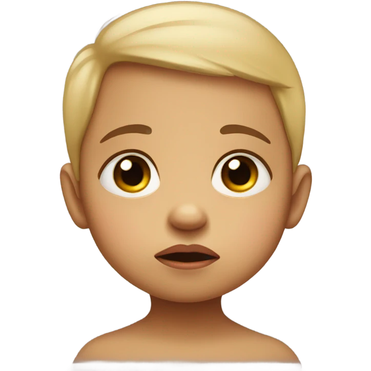 sad baby emoji