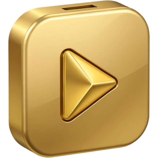 play button gold emoji