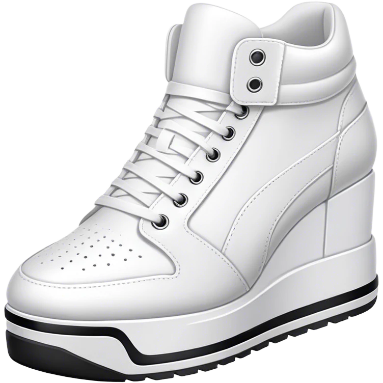 White sneaker platform shoes emoji