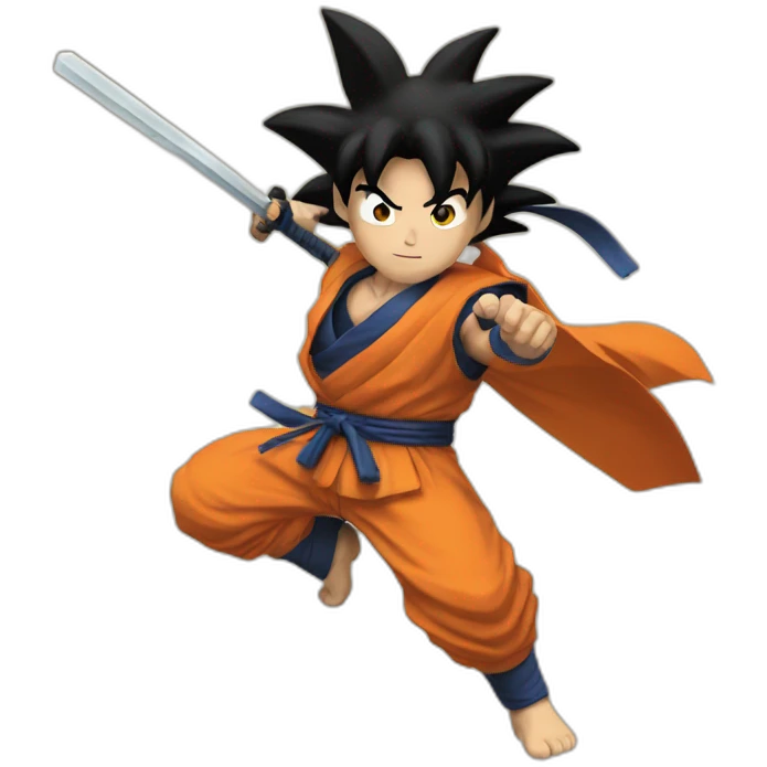 Hidden leaf ninja goku emoji