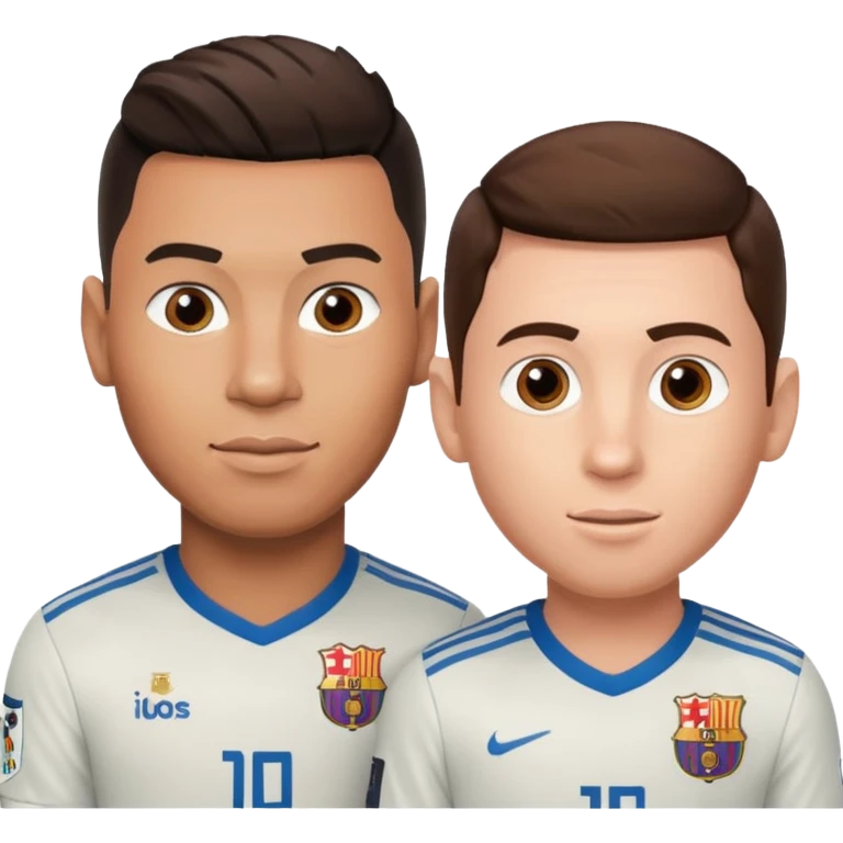 Ronaldo ve Messi yan yana olsun emoji