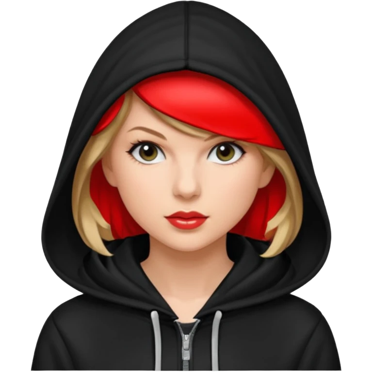 taylor swift wears black hoodie emoji