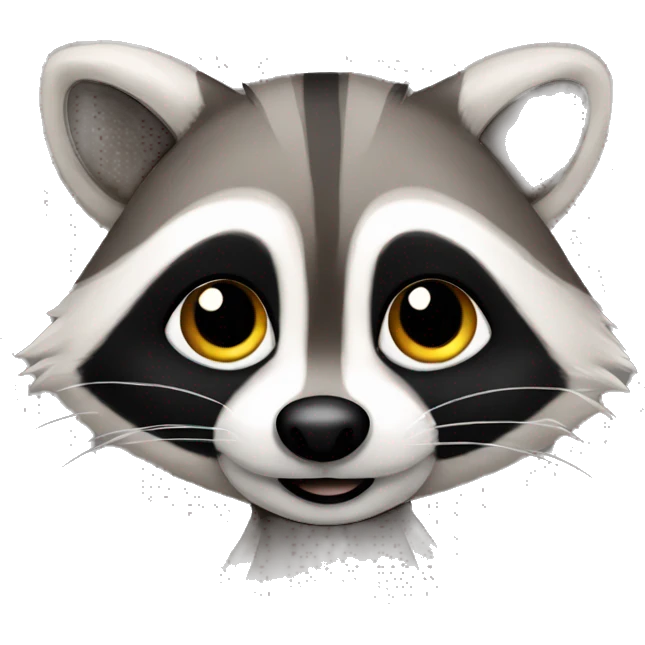 cute little raccoon  emoji