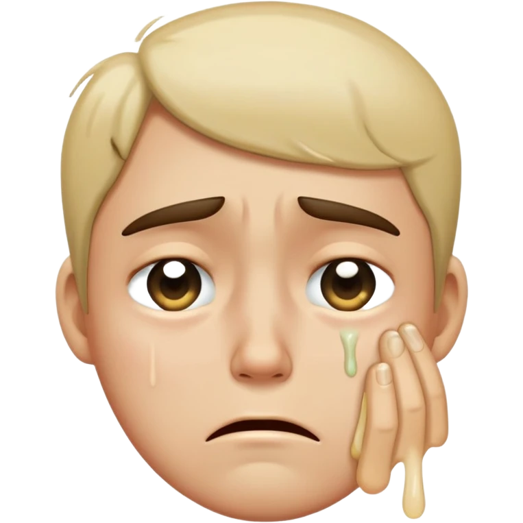 Sad crying snot  emoji
