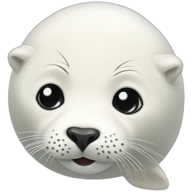 White harp seal emoji