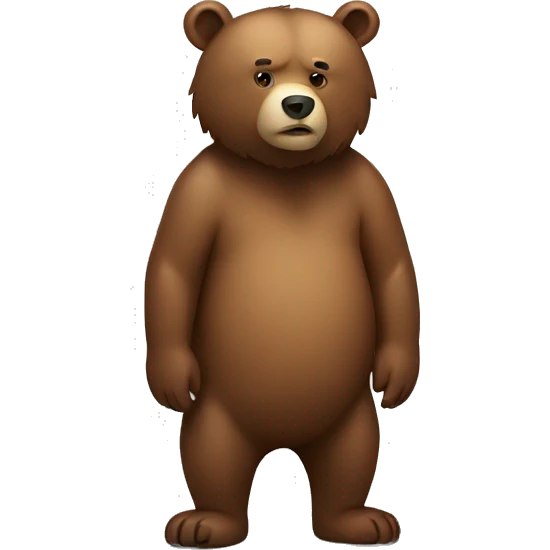 Bear standing emoji