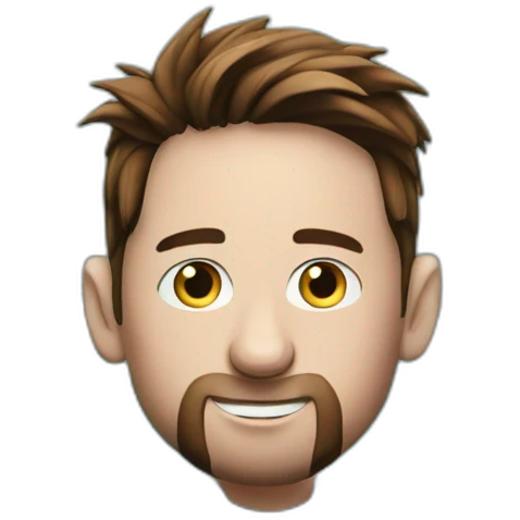 messi swiming in the pool emoji