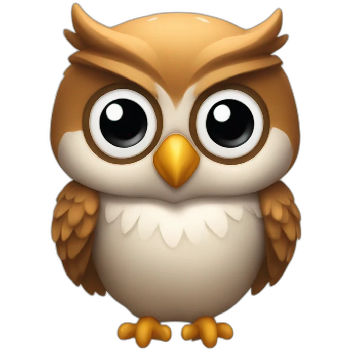 owl emote with hearth emoji