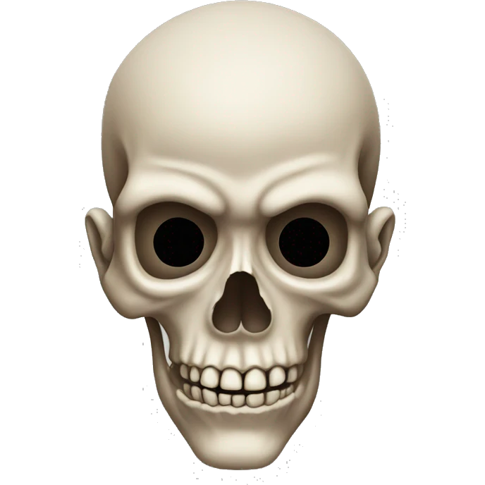 eyebrow raising skull  emoji