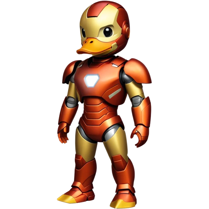 Duck in iron man costume  emoji