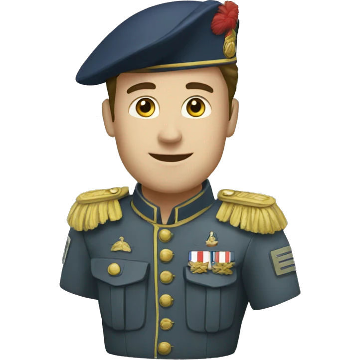 Salut militaire français  emoji