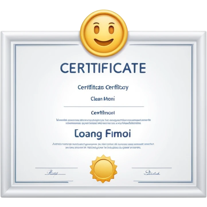 Certificated emoji