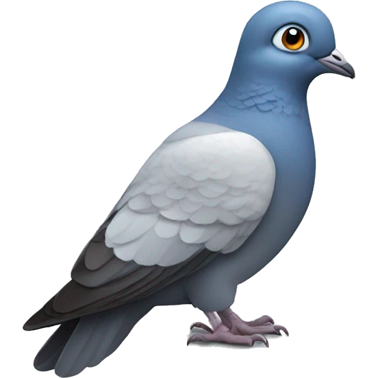 pigeon blue eyes emoji