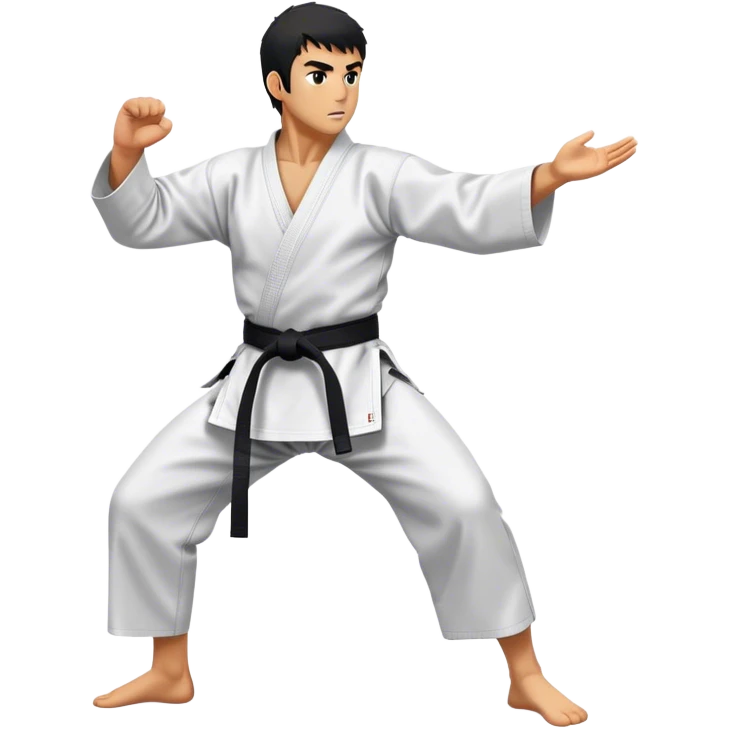 Karate man emoji