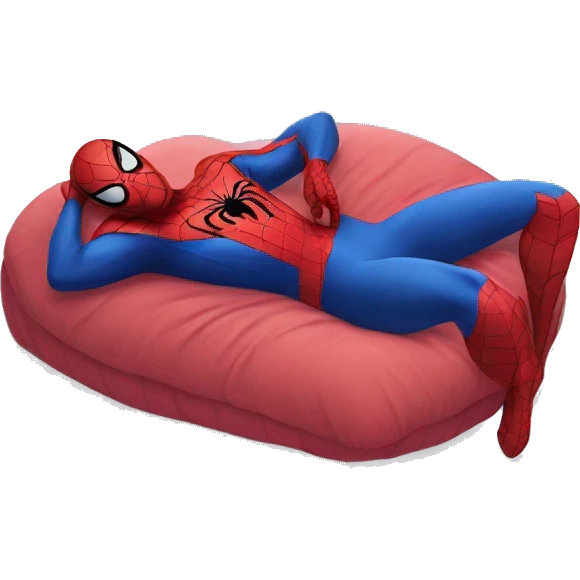 Spider man sleeping emoji