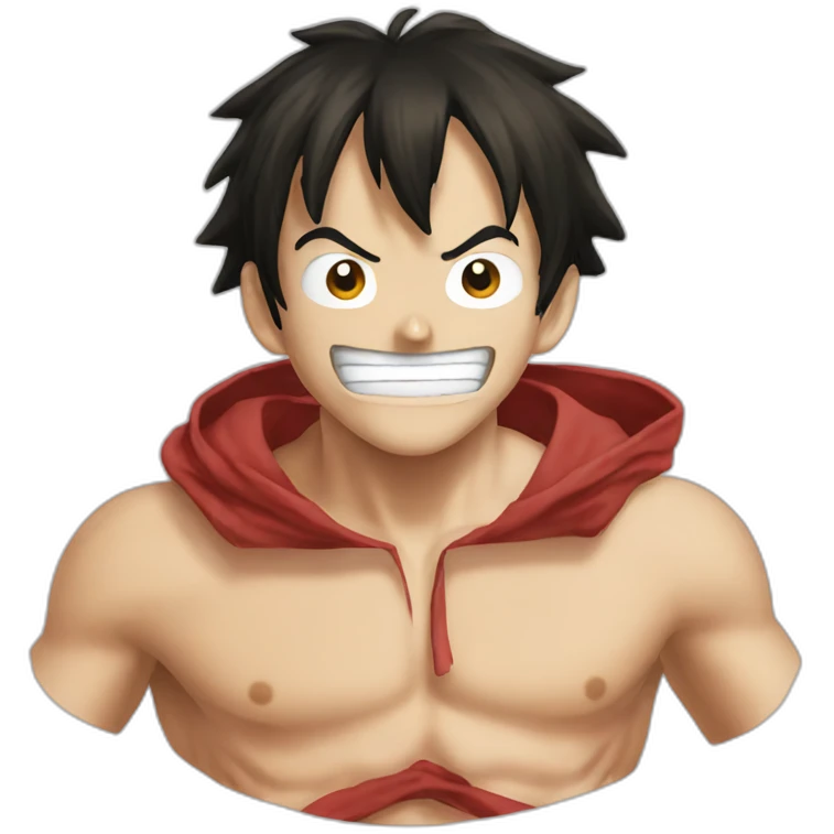 Luffy transformation emoji
