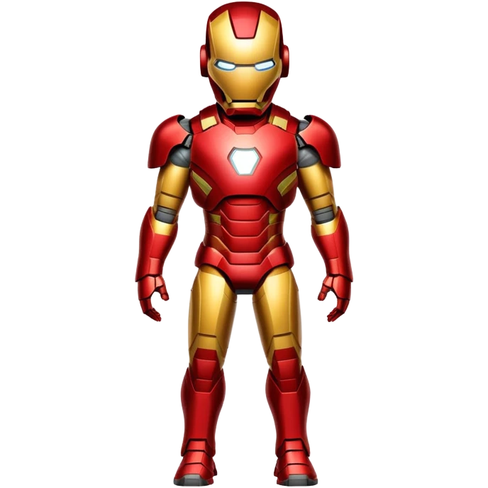Iron Man superhero with red and gold armor emoji