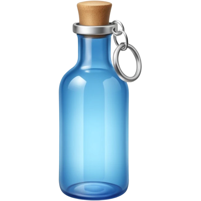 A Message Bottle, blue, ring inside emoji