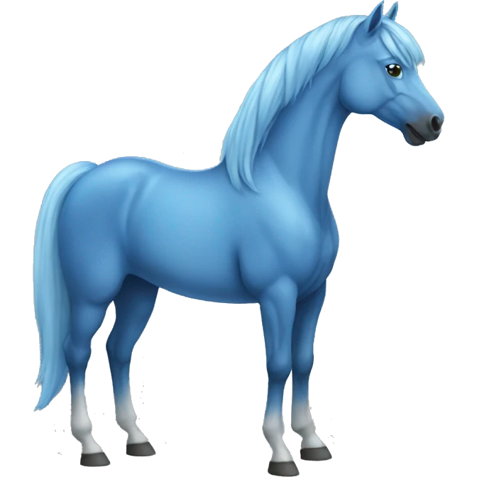 blue horse emoji