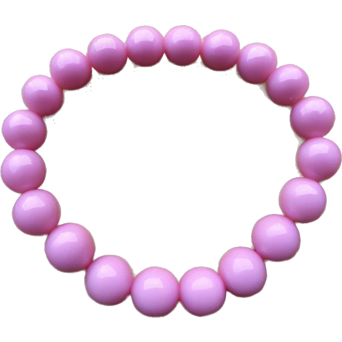 Bracelet pink beads  emoji