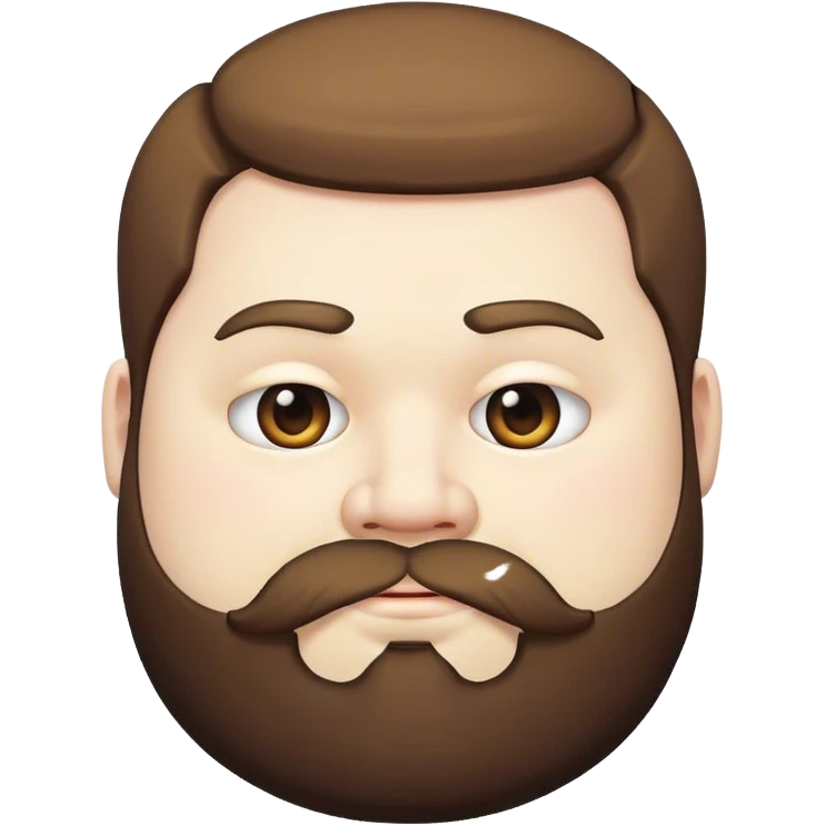 fat emo guy with beard pose emoji