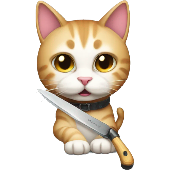 Knife kitty cat   emoji