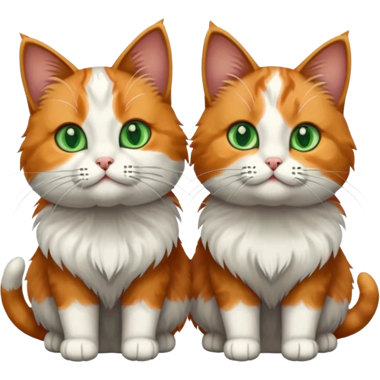 2 cats head emoji