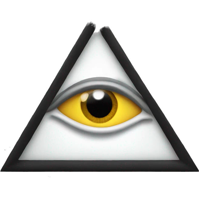 Eye in triangle  emoji