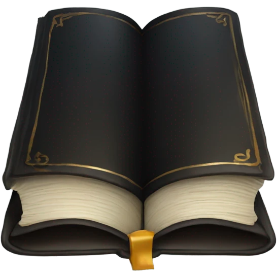 luxury dark book emoji