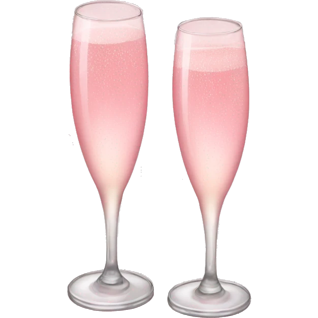 Pink champagne emoji