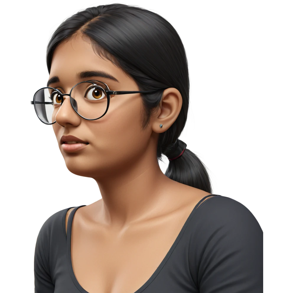 realistic portrait of girl emoji