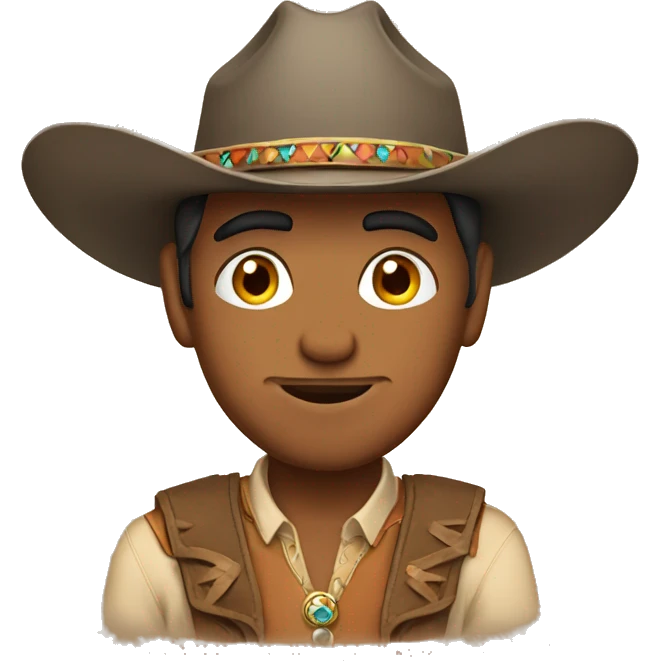 Indian with cowboy hat emoji
