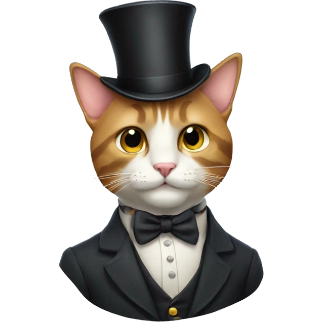 gentleman cat emoji